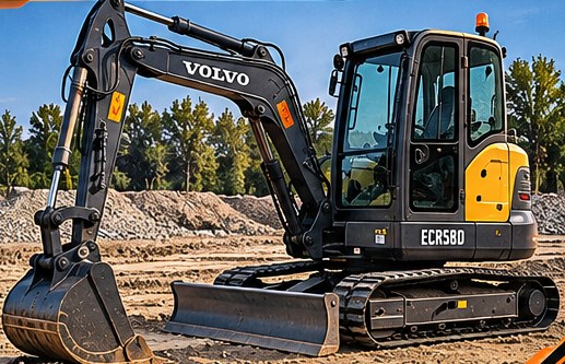 Volvo ECR58D lánctalpas forgókotró – VÉDÉP BAU KFT.
